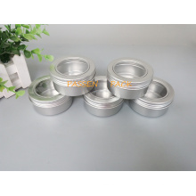 80g Aluminum Jar with Pet Window Screw Lid (PPC-ATC-80)